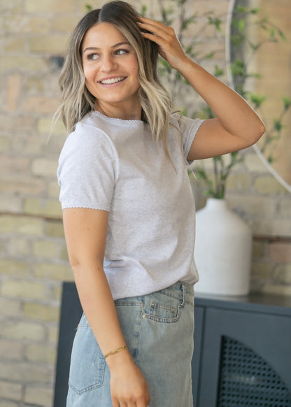 Things Between® Gray Stella Tee FF Tops