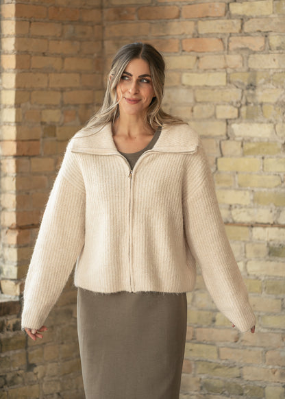Thread & Supply® Sterling Oatmeal Long Sleeve Jacket