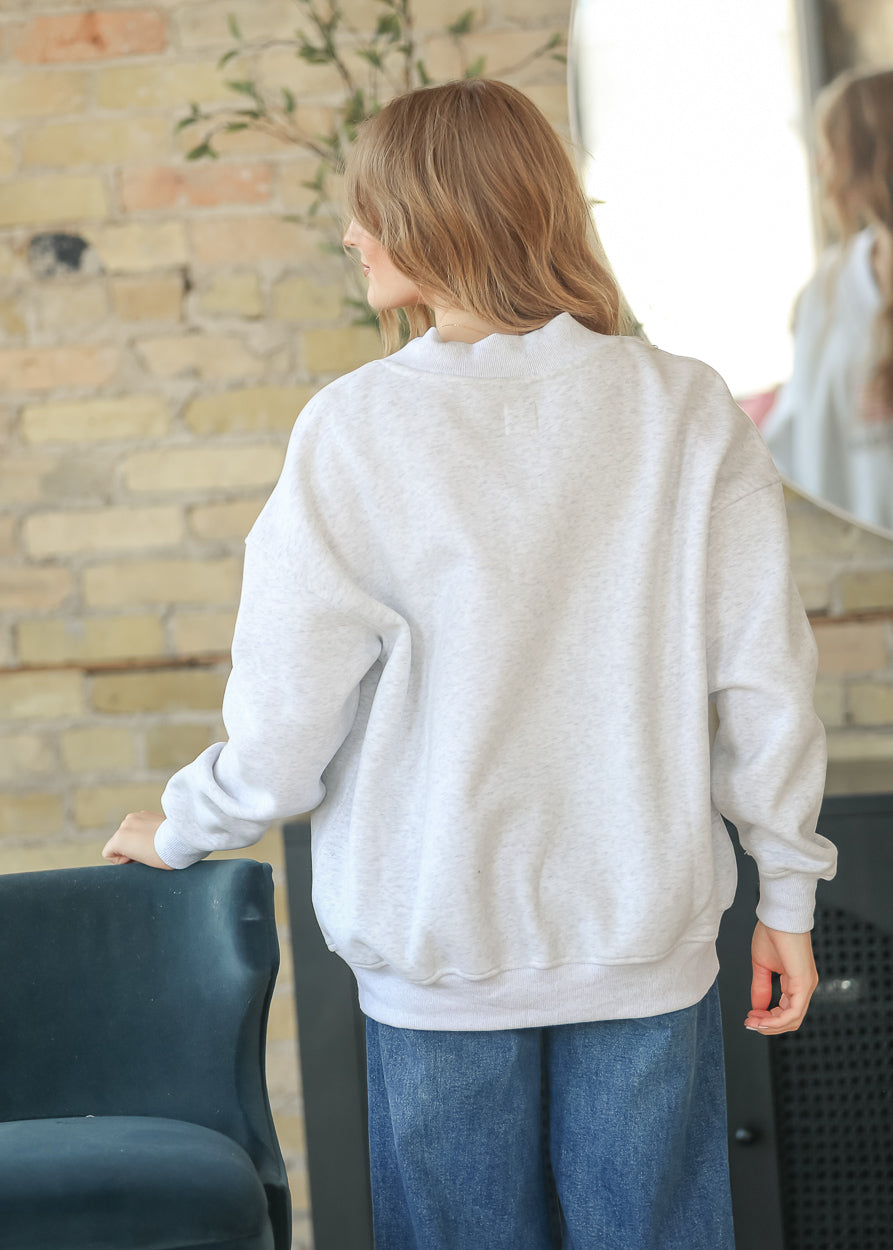 V-Neck USA Pullover Sweatshirt