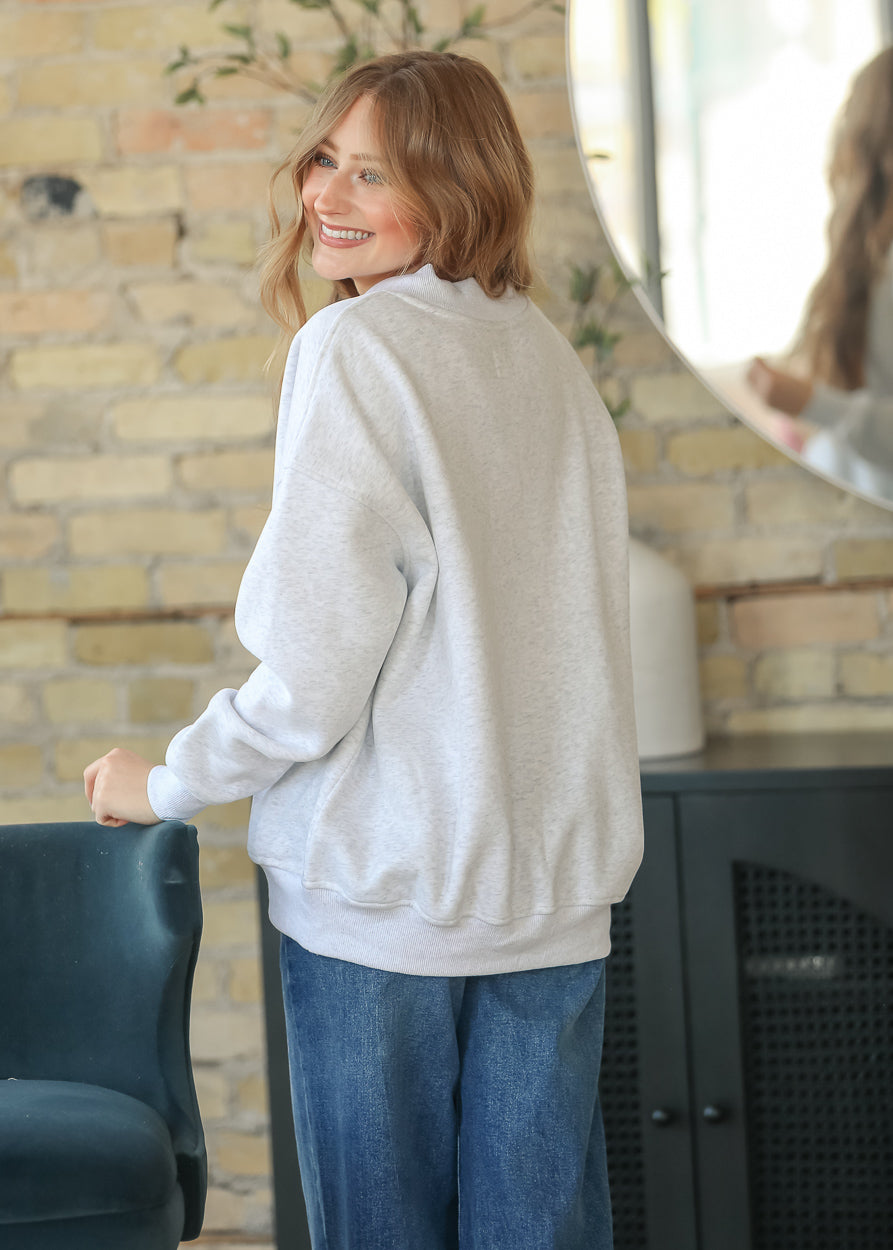 V-Neck USA Pullover Sweatshirt