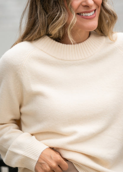 Clara Ivory Raglan Sweater