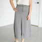A-line Knit Midi Skirt Skirts