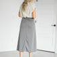A-line Knit Midi Skirt Skirts