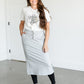 Abbie Mesh Detail Knit Midi Skirt IC Skirts