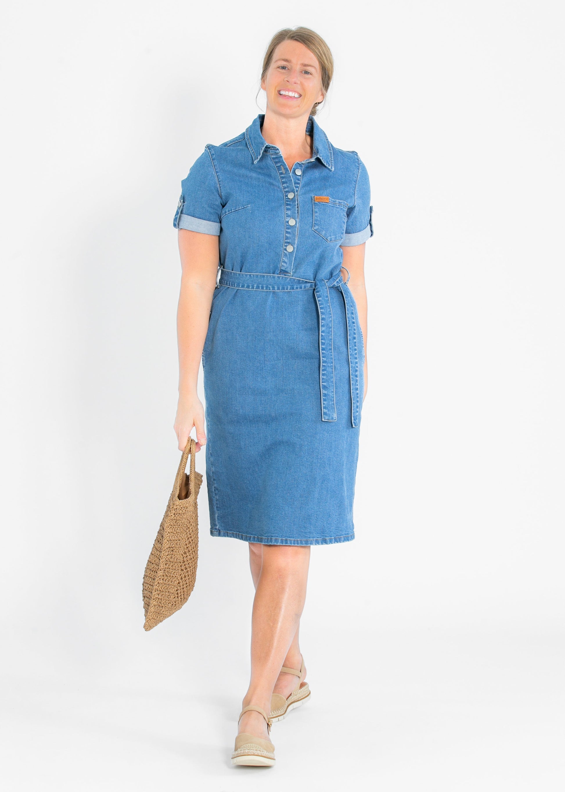 Ada Denim Midi Dress Ada Denim Midi Dress