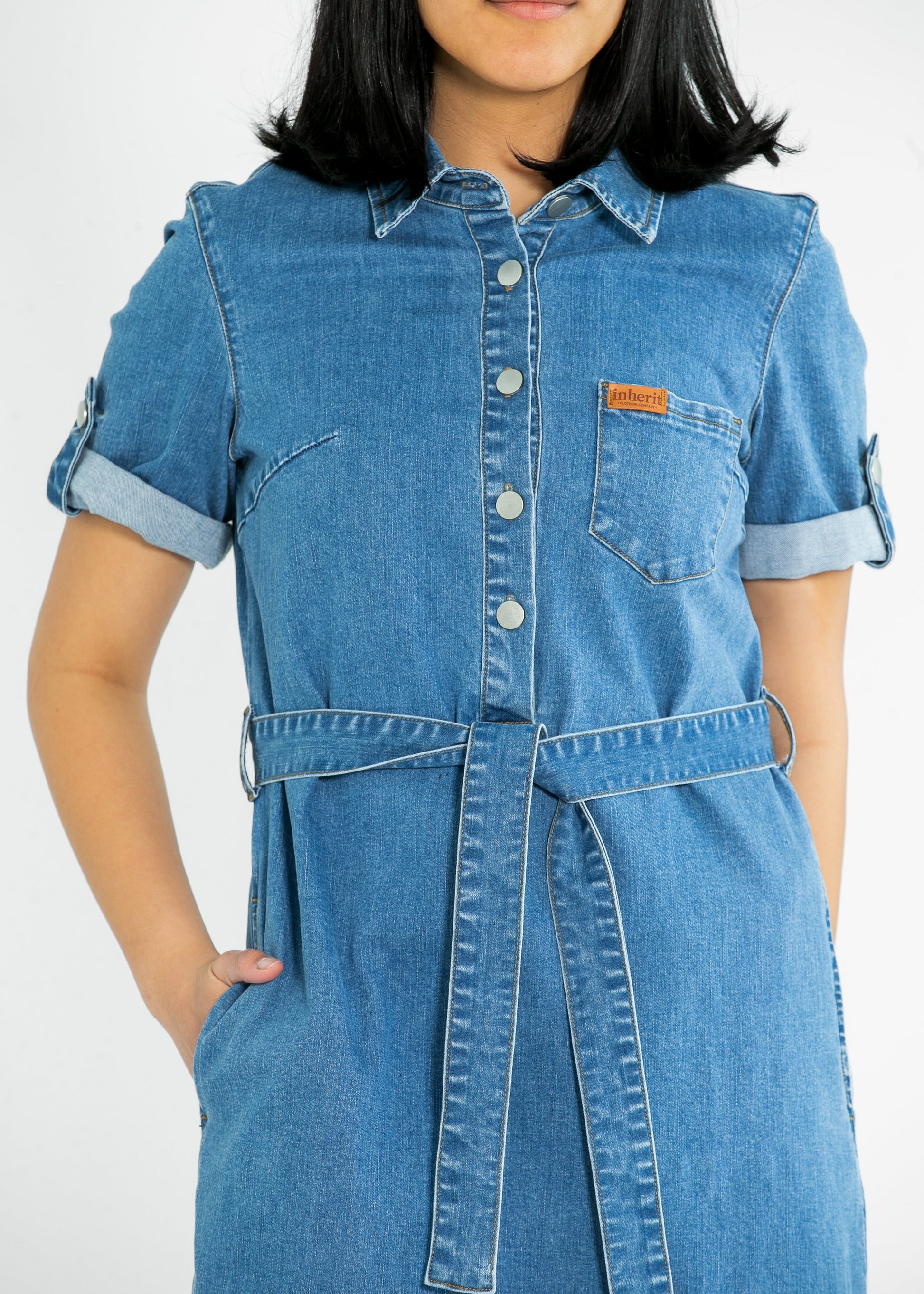 Ada Denim Midi Dress Ada Denim Midi Dress