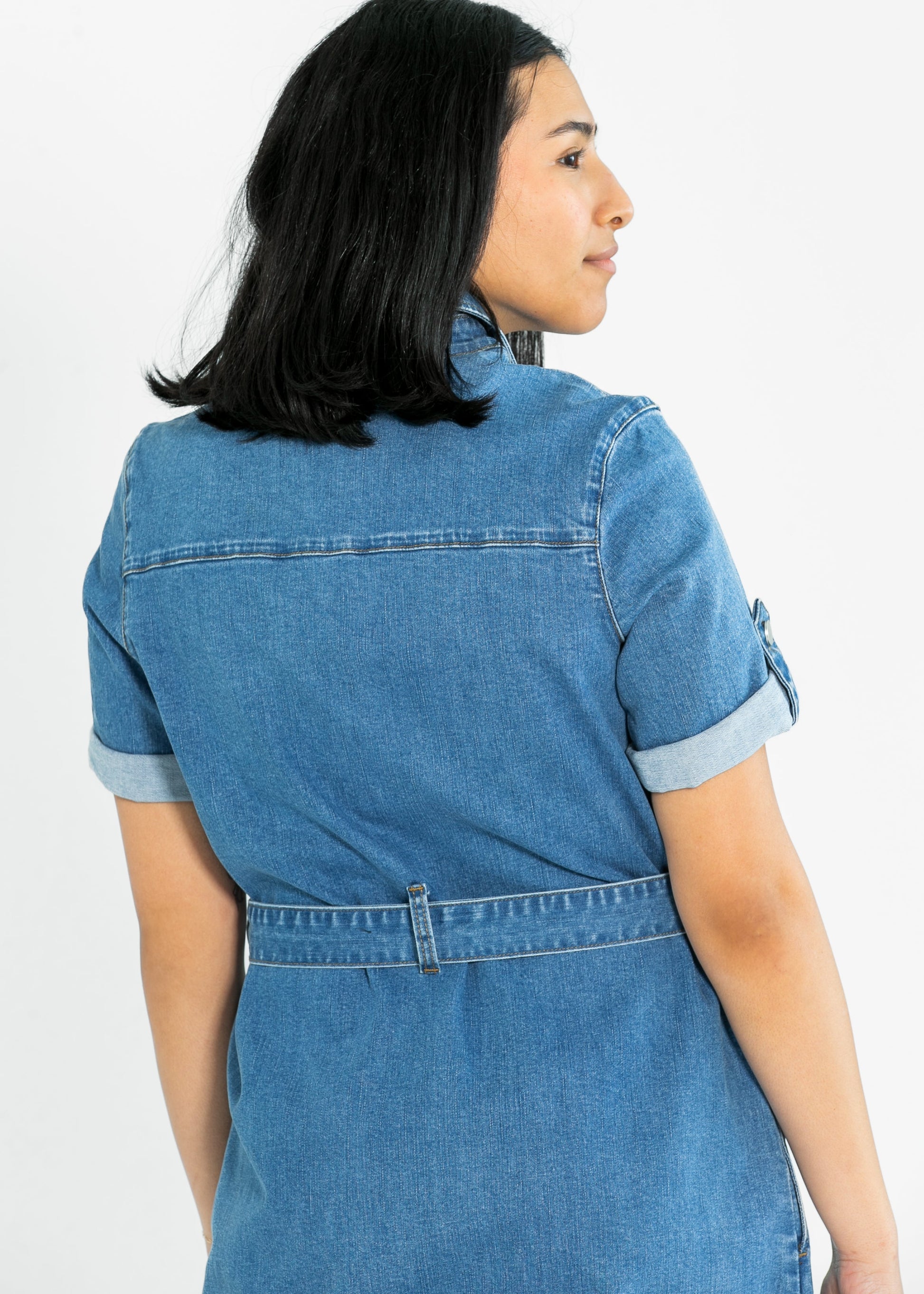 Ada Denim Midi Dress - FINAL SALE Inherit Co. Ada Denim Midi Dress - FINAL SALE Inherit Co.
