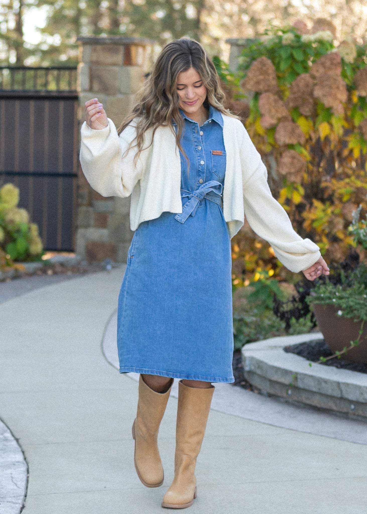 Ada Denim Midi Dress - FINAL SALE, Small Ada Denim Midi Dress - FINAL SALE, Small