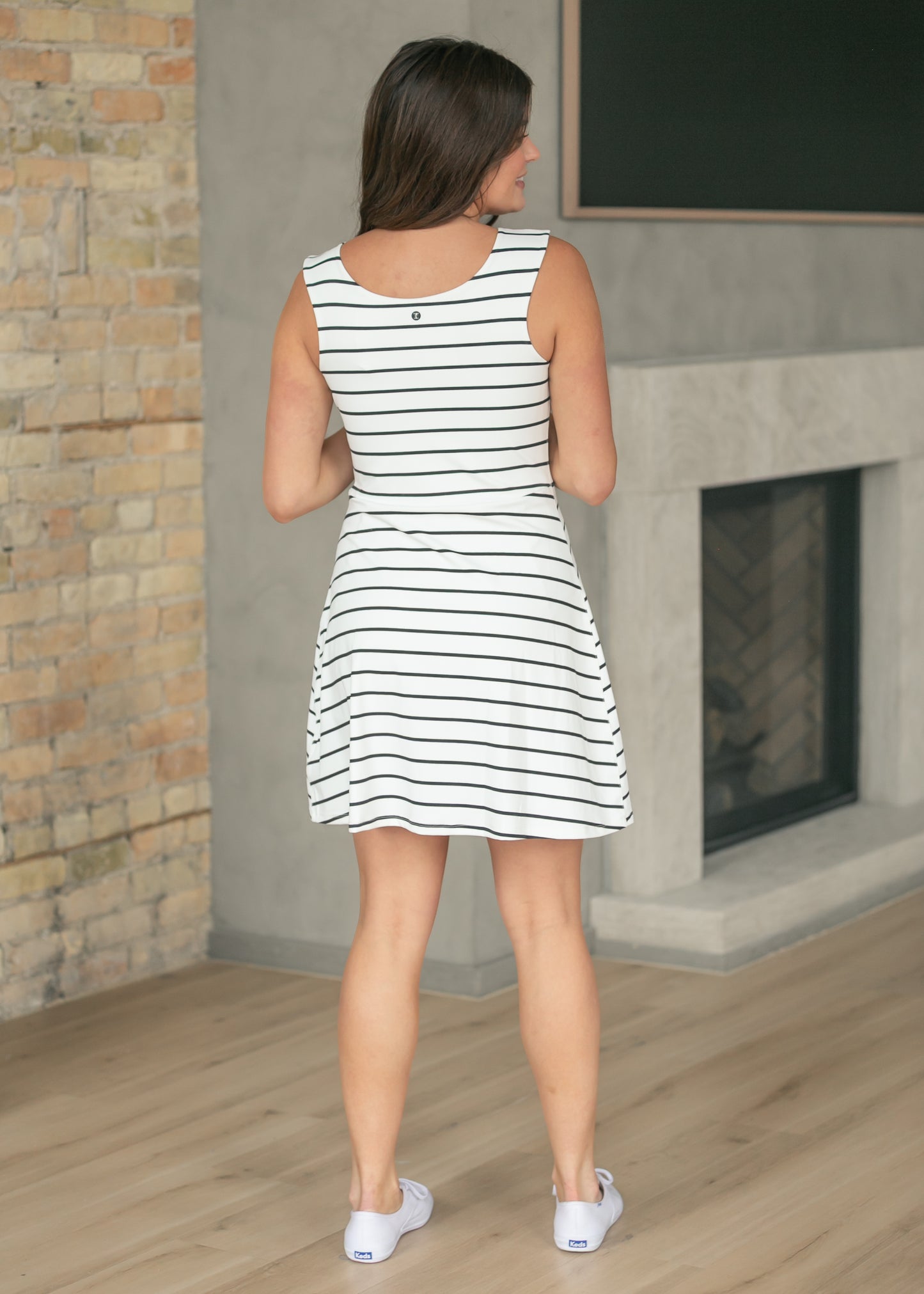 Adaline Striped A-line Midi Sport Dress IC Dresses