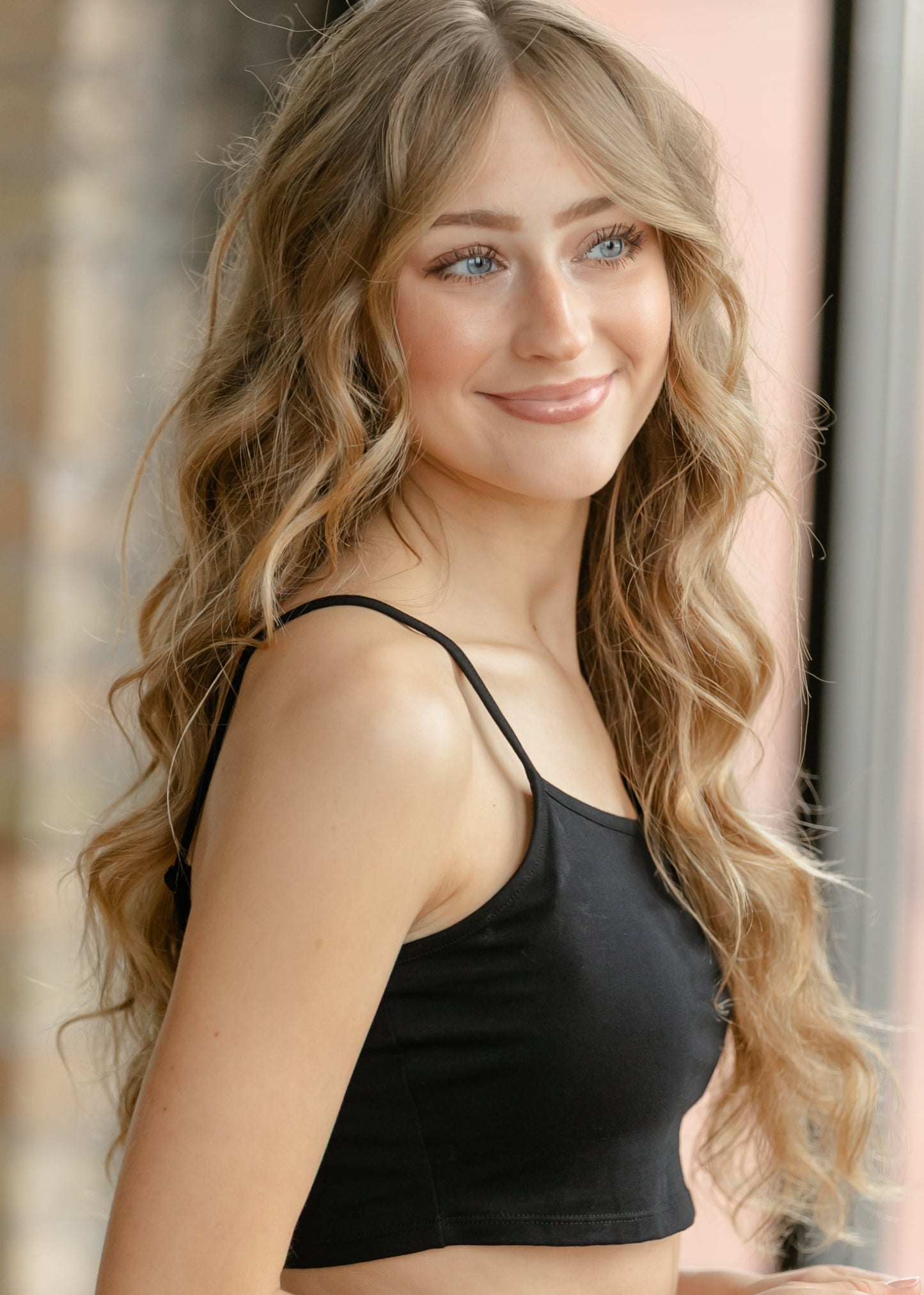 Adjustable Black Cropped Demi Tank IC Layering Essentials