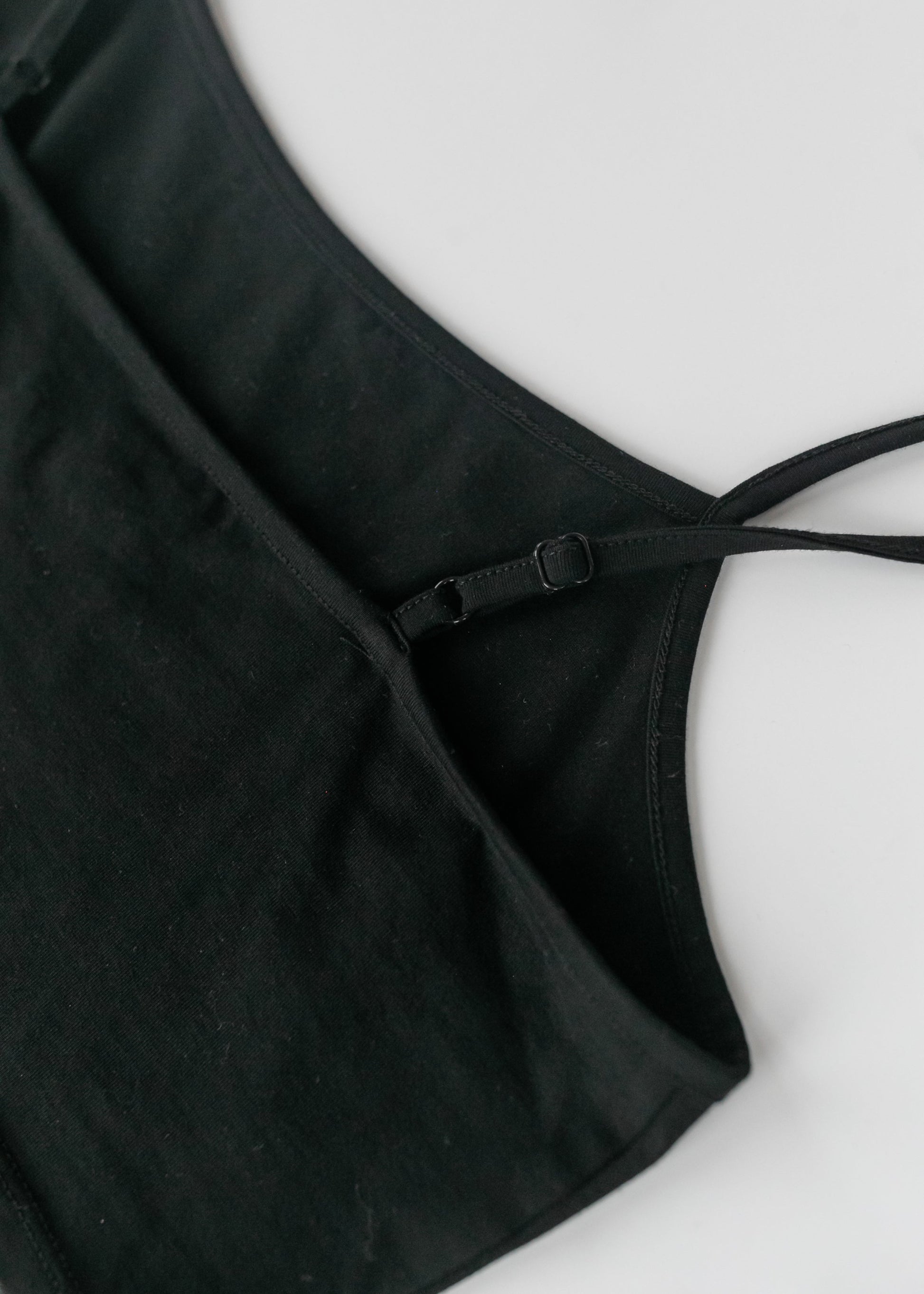 Adjustable Black Cropped Demi Tank IC Layering Essentials