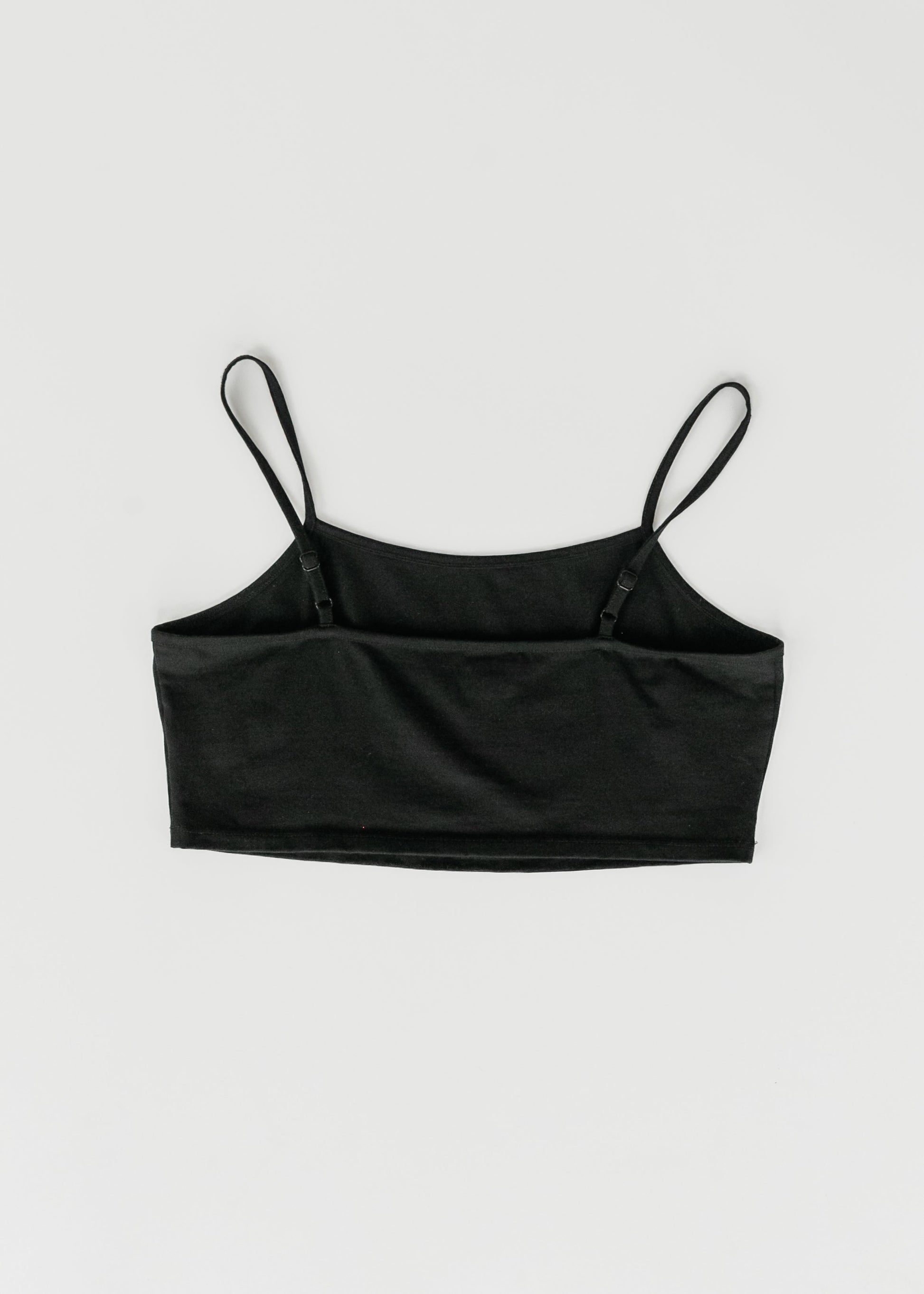 Adjustable Black Cropped Demi Tank IC Layering Essentials