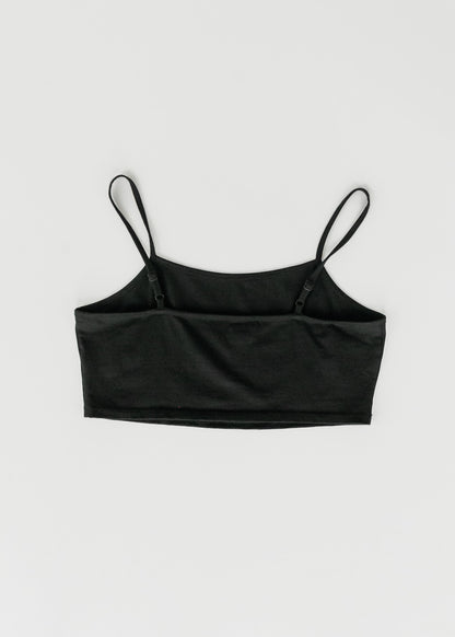 Adjustable Black Cropped Demi Tank IC Layering Essentials