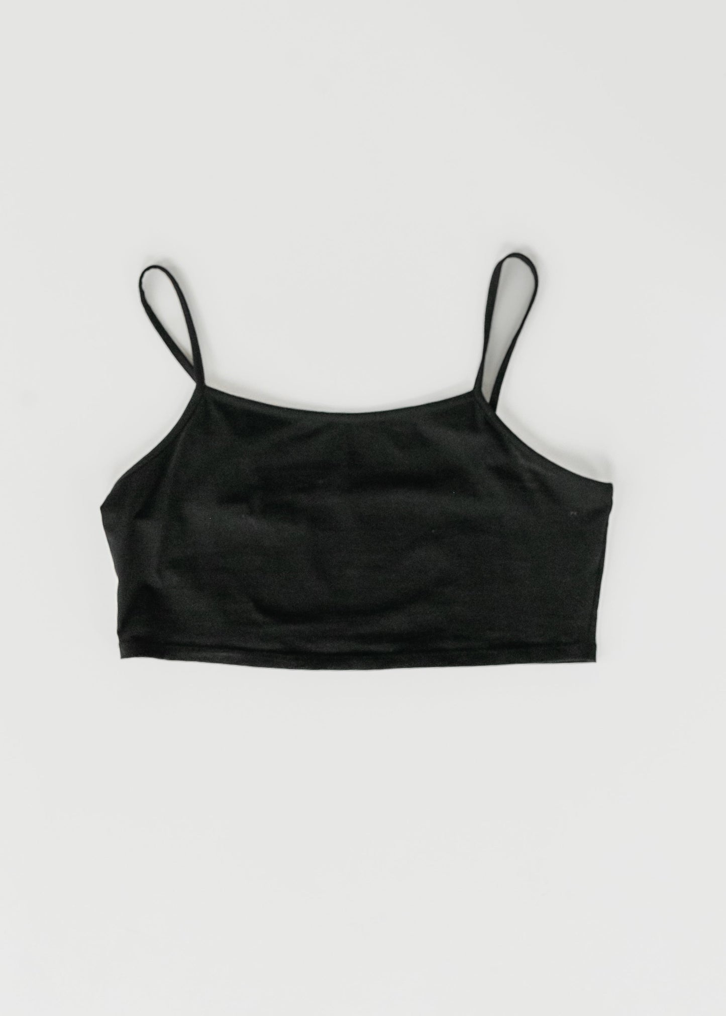 Adjustable Black Cropped Demi Tank IC Layering Essentials