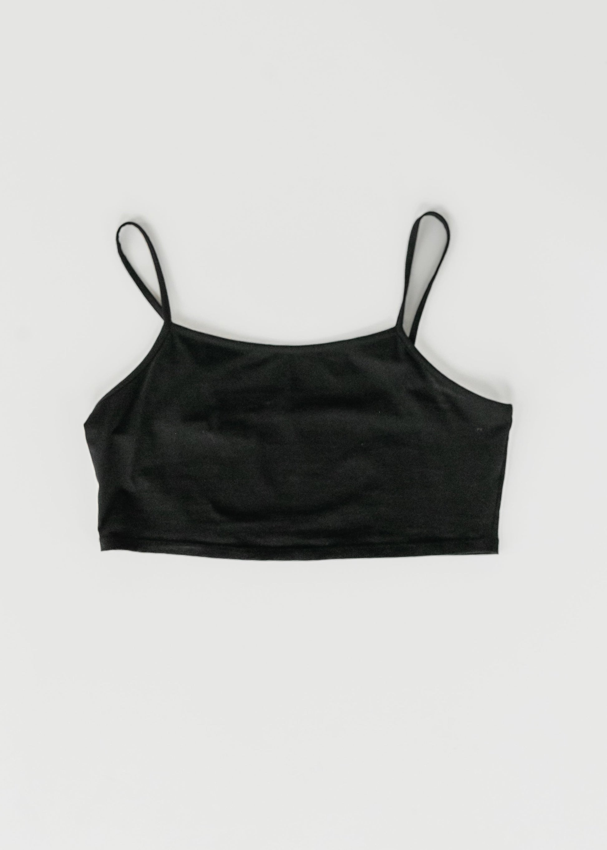 Adjustable Black Cropped Demi Tank IC Layering Essentials