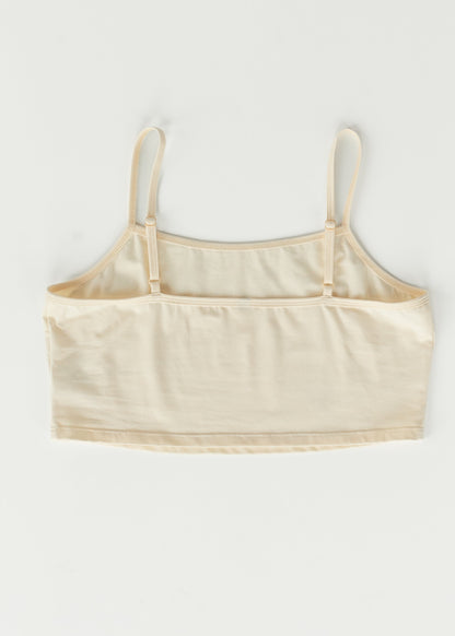 Adjustable Cream Cropped Demi Tank IC Layering Essentials