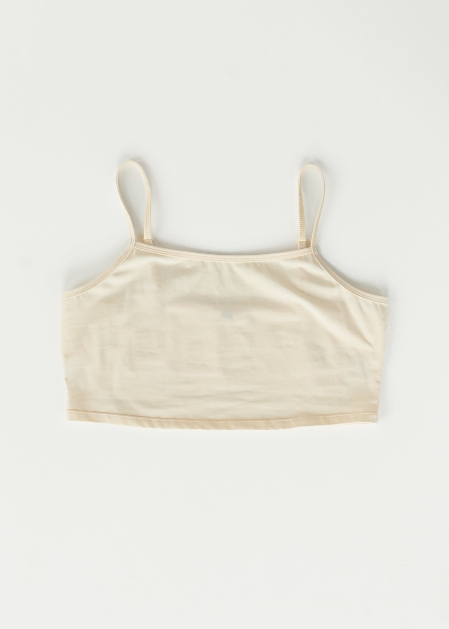 Adjustable Cream Cropped Demi Tank IC Layering Essentials