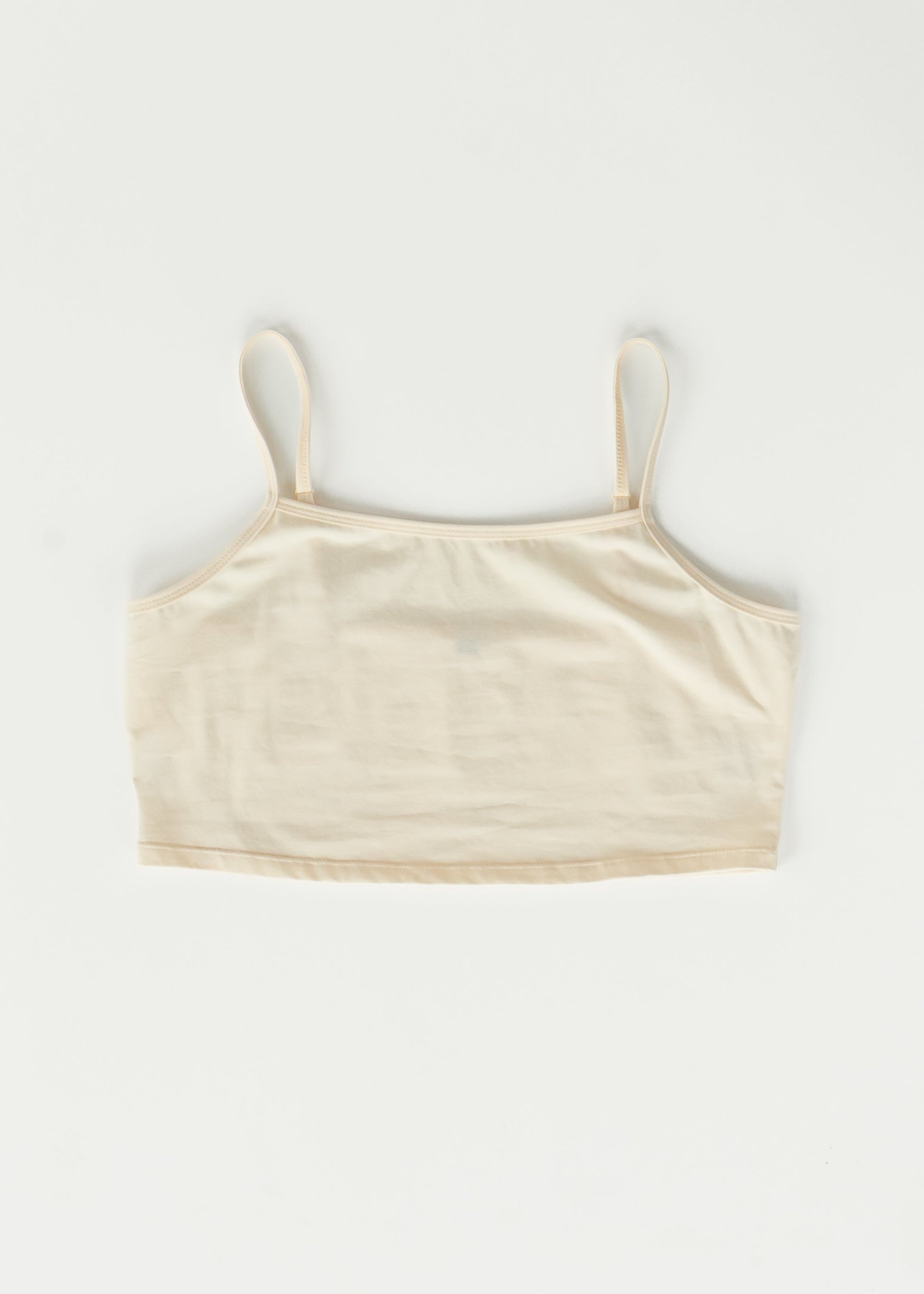 Adjustable Cream Cropped Demi Tank IC Layering Essentials