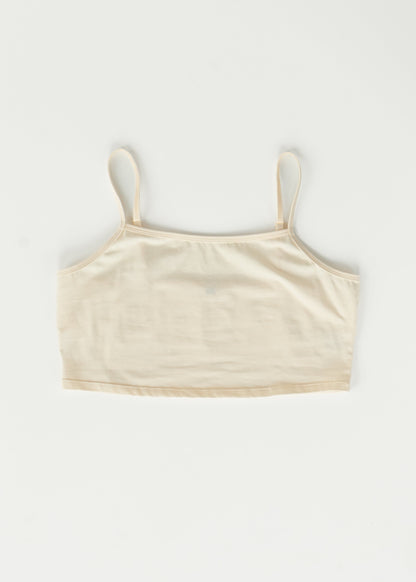 Adjustable Cream Cropped Demi Tank IC Layering Essentials