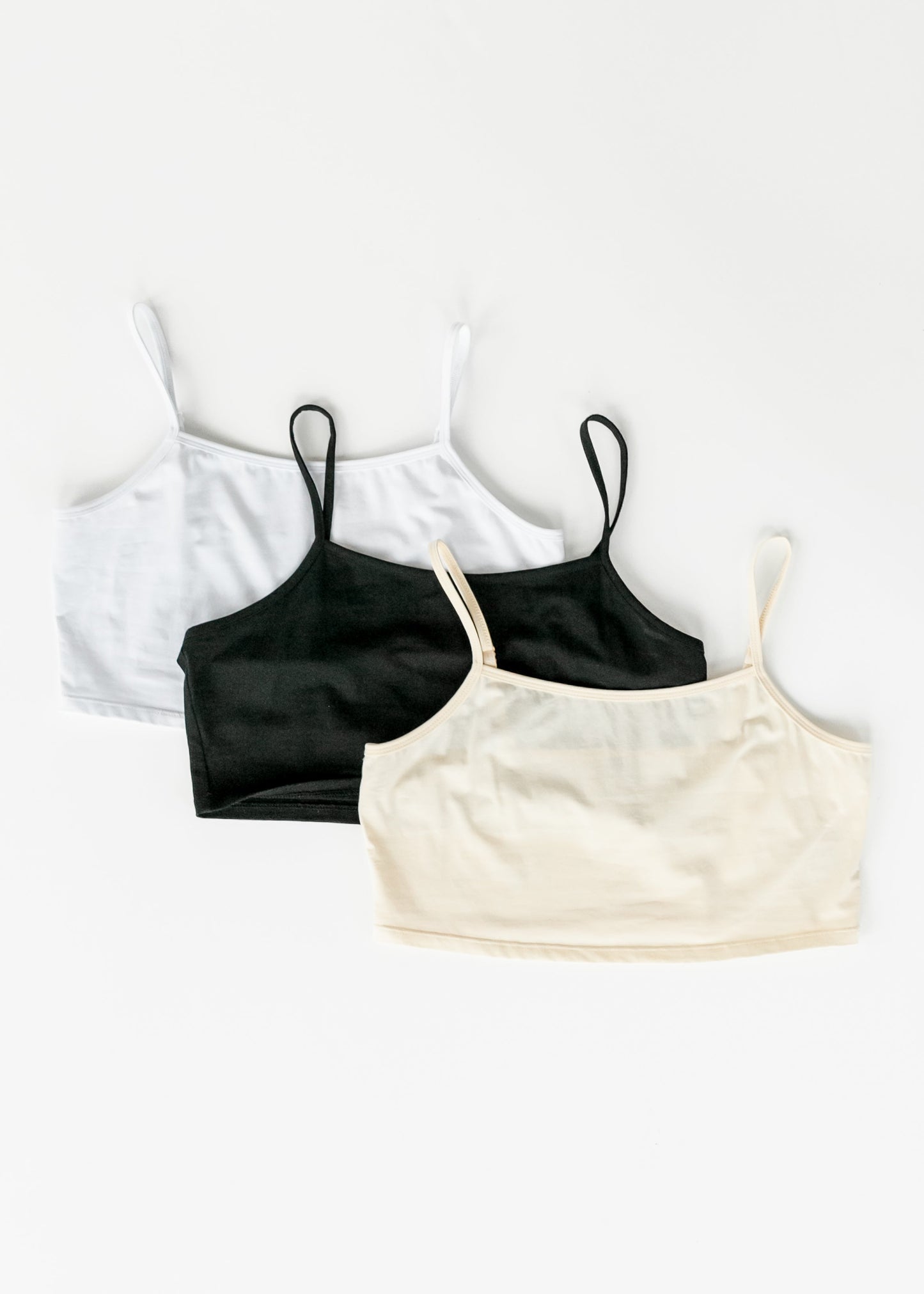 Adjustable Cream Cropped Demi Tank IC Layering Essentials