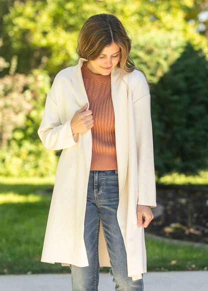 Alessia Shawl Collar Open Coat FF Tops