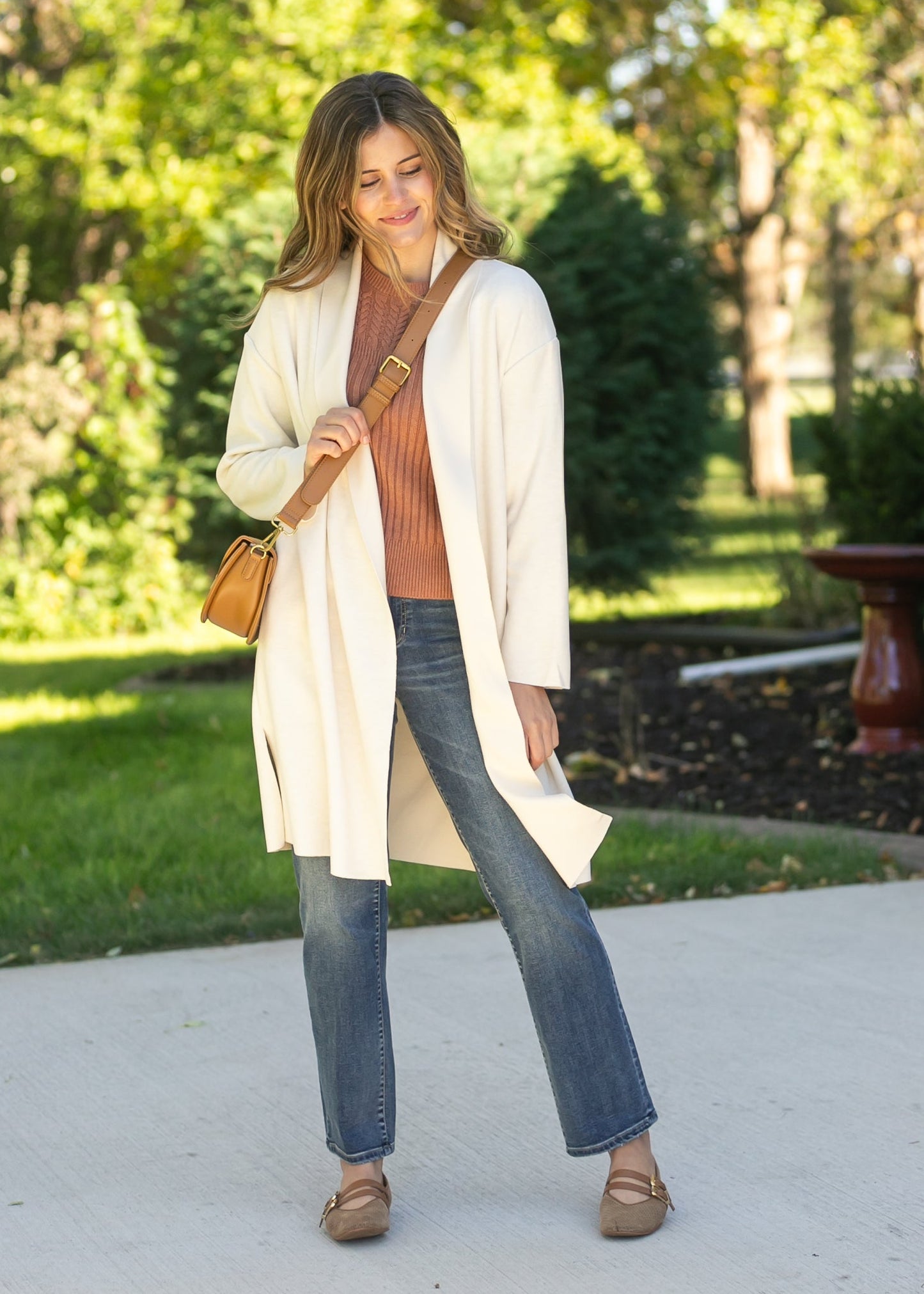 Alessia Shawl Collar Open Coat FF Tops