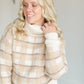 Ali Plaid Turtleneck Sweater FF Tops