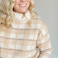 Ali Plaid Turtleneck Sweater FF Tops