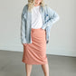 All Day Knit Denim Jacket FF Tops