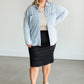All Day Knit Denim Jacket FF Tops