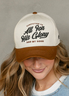 All For His Glory Embroidered Trucker Hat Accessory