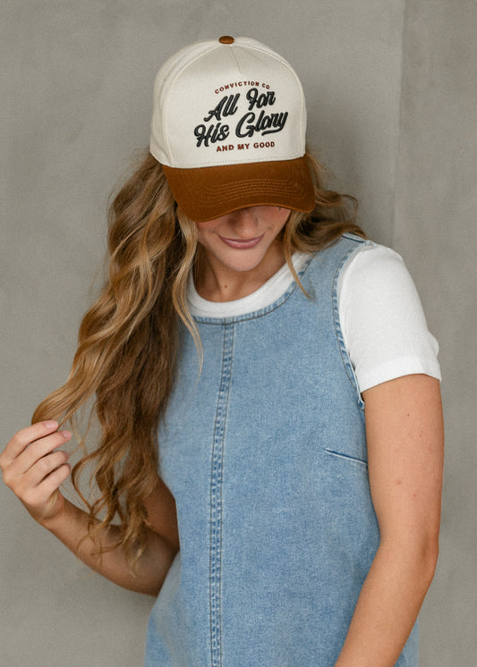 All For His Glory Embroidered Trucker Hat Accessory