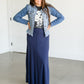 Allison Knit Maxi Skirt IC Skirts Navy / XS