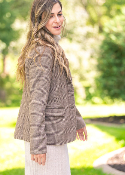 Ambition Houndstooth Blazer FF Layering Essentials