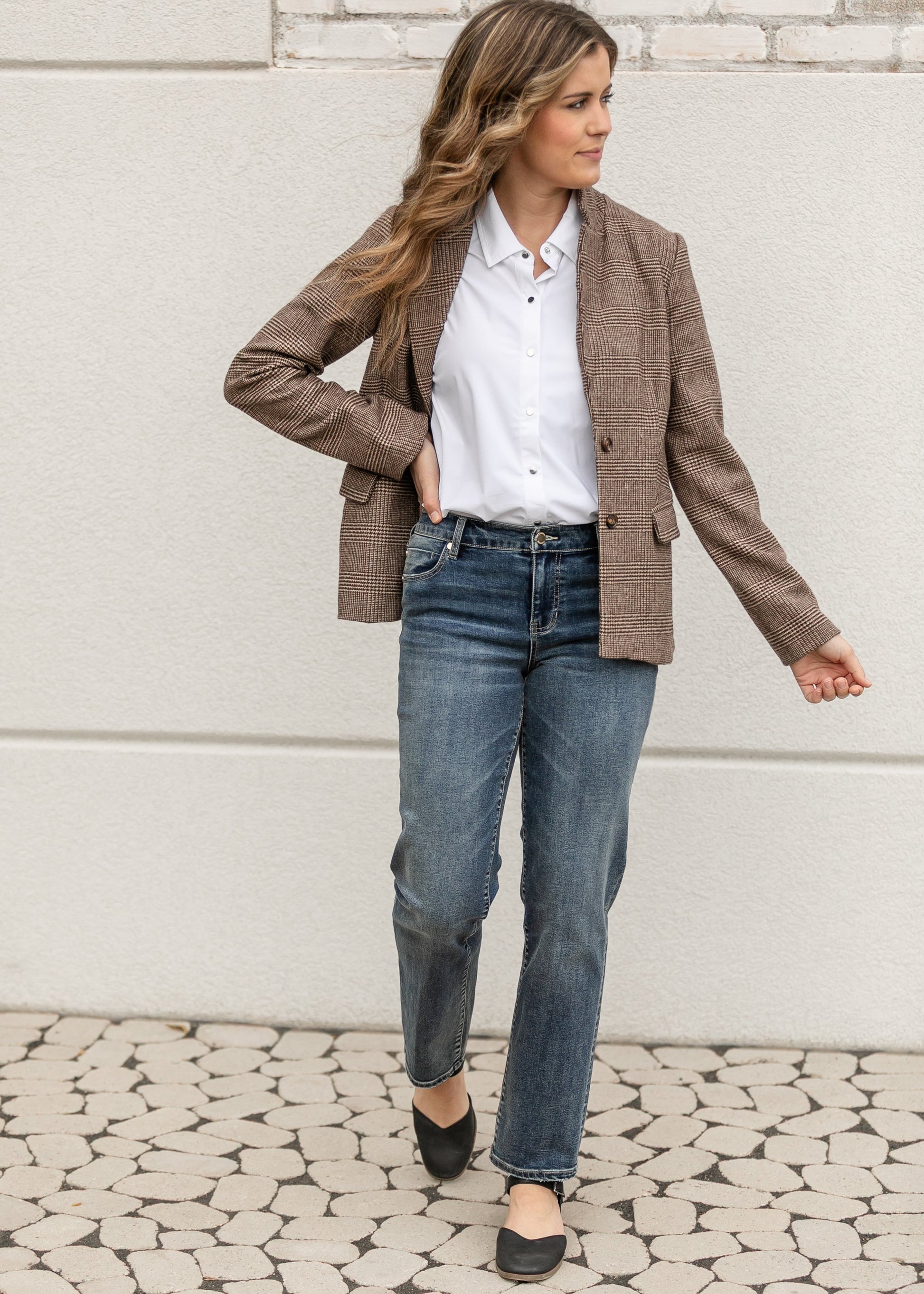 Ambition Houndstooth Blazer FF Layering Essentials