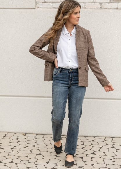 Ambition Houndstooth Blazer FF Layering Essentials