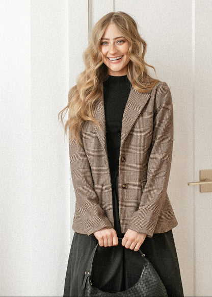 Ambition Houndstooth Blazer FF Layering Essentials