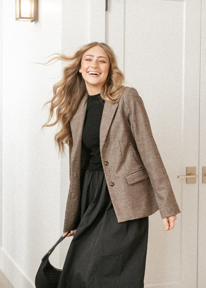 Ambition Houndstooth Blazer FF Layering Essentials