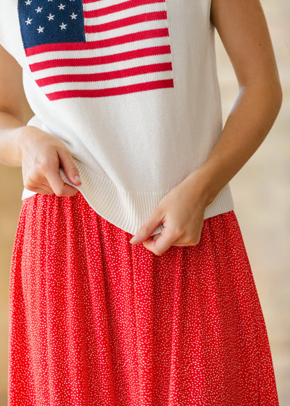American Dream Flag Sweater FF Tops