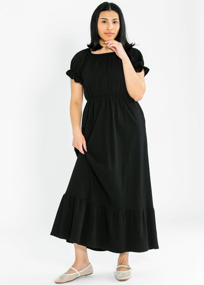 Amy Puff Sleeve Maxi Dress IC Dresses
