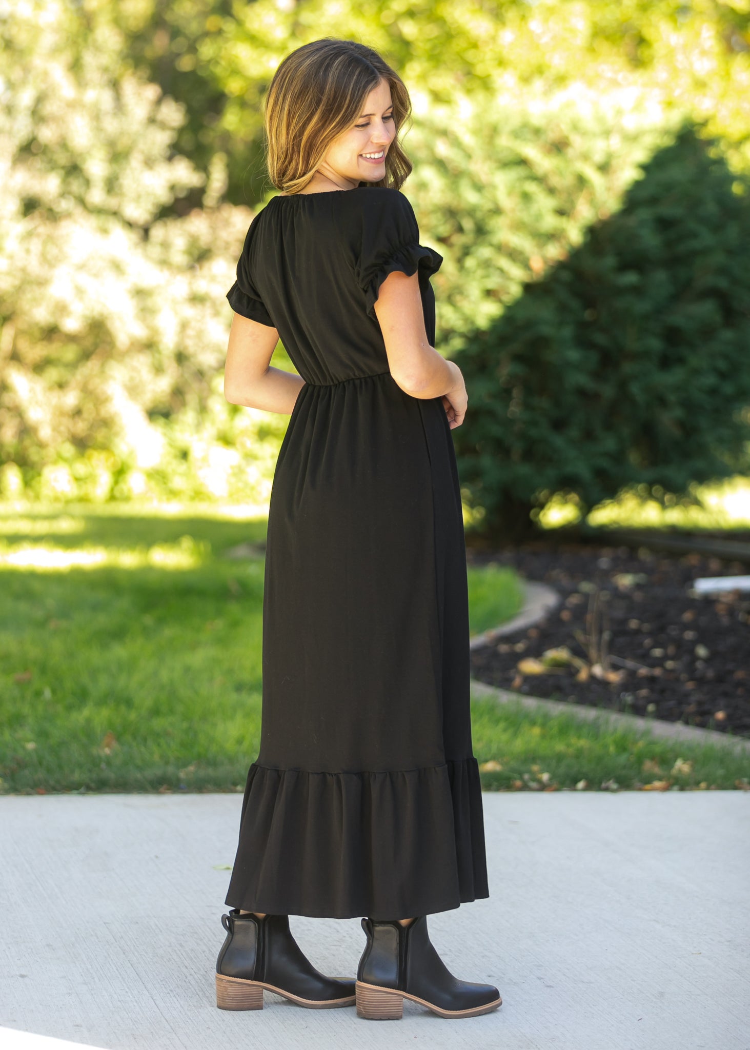 Amy Puff Sleeve Maxi Dress IC Dresses