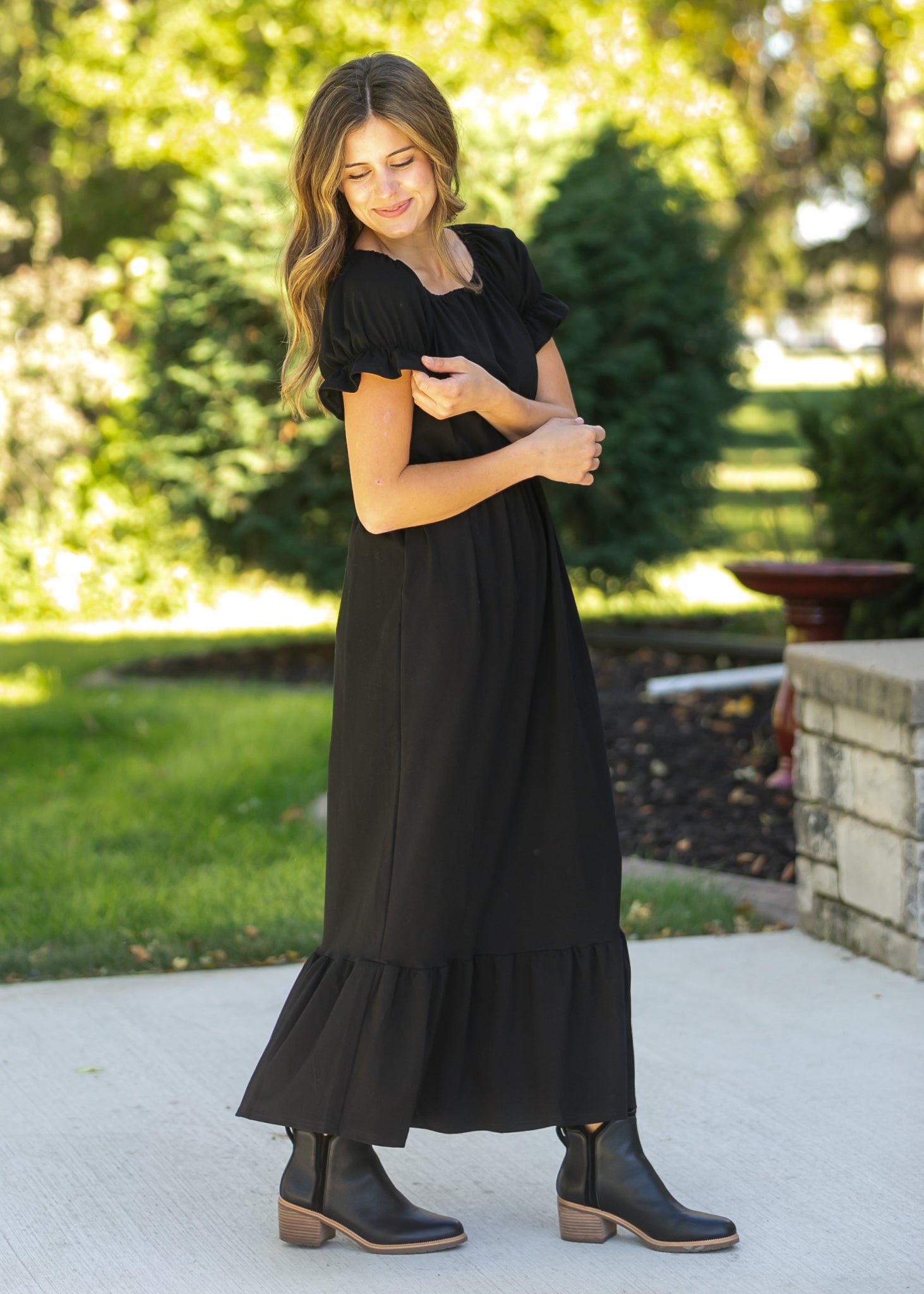Amy Puff Sleeve Maxi Dress IC Dresses