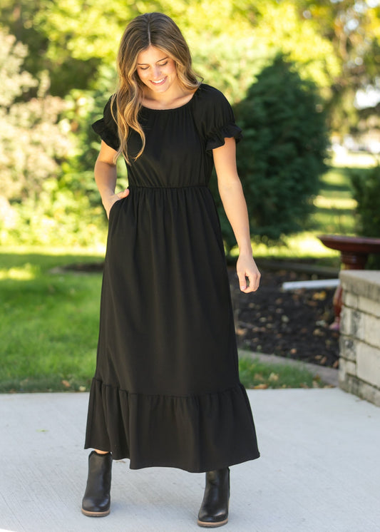 Amy Puff Sleeve Maxi Dress IC Dresses