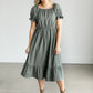 Amy Puff Sleeve Midi Dress IC Dresses