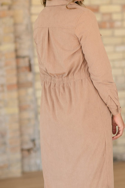 Anika Corduroy Shirt Dress IC Dresses