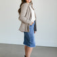 Anna Plaid Blazer FF Tops