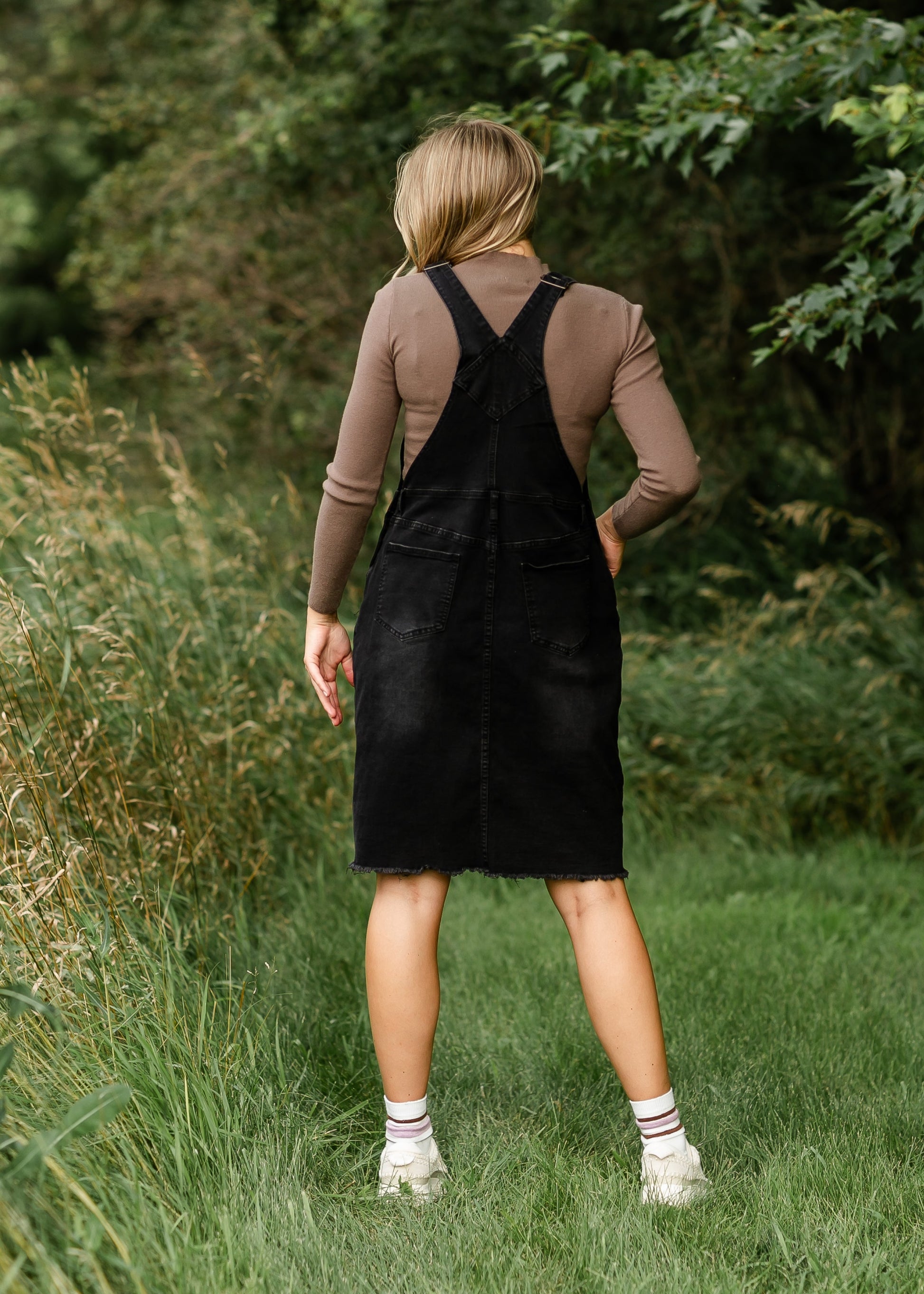 Aria Denim Overall Jumper Dress - FINAL SALE Inherit Co. Aria Denim Overall Jumper Dress - FINAL SALE Inherit Co.