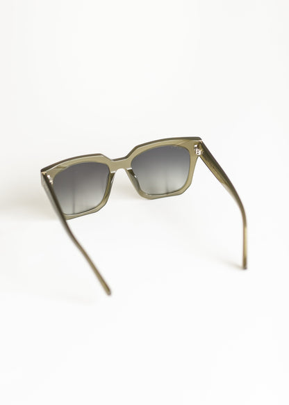 Ariana Olive Gradient Polarized Sunglasses Accessories