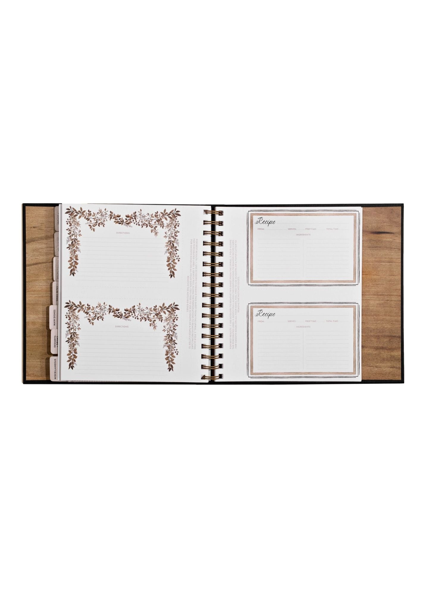 Around Our Table: Blank Recipe Book with Recipe Cards FF Home + Lifestyle