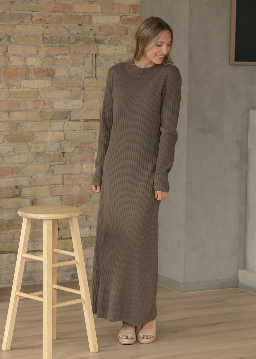 Ashdon Brown Maxi Dress IC Dresses